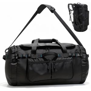 Large Travel Duffle Backpack for Men Women with Straps, 45L/60L/90L Waterproof Gym Duffel Bag with Shoes Compartment for Hiking, Camping, Gym, Overnight (60L)