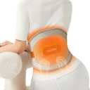 Portable Heating Pad for Back, Cordless Wearable Heat Belt with Massager for Lower Back Pain Relief, Battery Powered 8000 mAh Rechargeable, MAXwarm® 3.0, Gift for Women Men 90-310 lbs