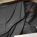 Huidasource Luxury Waterproof Faux Leather Car Seat Covers, Universal Fit for Most Cars, SUVs & Trucks, Airbag Compatible, Easy to Install, Resist Spills, Dirt and Wear for Daily Use, Black
