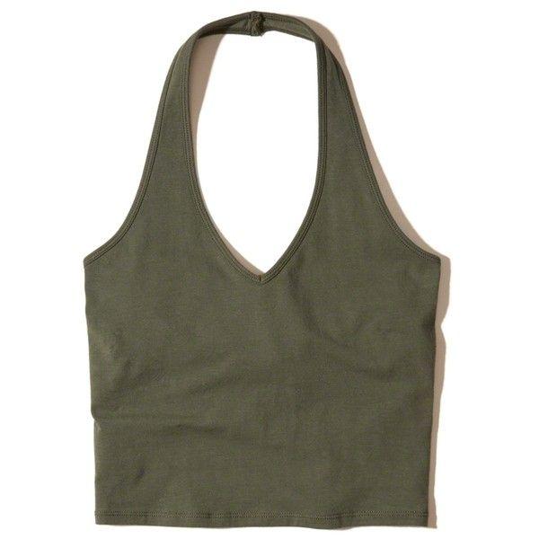 Sexy Crop Tops for Women Deep V Neck Back Cutout Sleeveless Plunge Racerback Tank Cropped Top (Small)