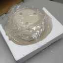 Wavy Decorative Bowl Home Decor- Modern Handicraft Decorative Fruit Bowl for Kitchen Counter, Creative Centerpiece Decor for Entryway Table Coffee Table, Spotted White (Single-medium)