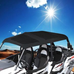 Soft Canvas Roof Top Compatible with for 2014-2023 Polaris RZR 4 900 / XP 4 1000 / XP 4 Turbo 4 Seater Sunshade Soft Top Roof