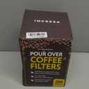 IMPRESA Stagg XF Pour Over Coffee Filter - Brown, 200-Pack & Disposable Pour Over Filters - Flat Bottom Papers for Coffee Maker - Compatible with Fellow Stagg XF