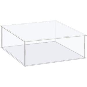 MECCANIXITY Acrylic Display Case Box Clear Dustproof Protection Showcase 10x10x4 Inch for Collectibles Display
