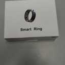 Smart Ring with LED Display Screen,Sleep&Fitness Tracking Wearable for Women/Men,Accurate Monitoring of Pedometer, Heart Rate,Blood Oxygen (R11, Silver, 9)