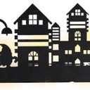 Christmas Candle Holder Decor - House Candle Holder | House Shaped Candle Lantern, Rustic Candle Holders Decor, Creative House Candle Holder for Home (B)