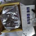 Rolanstar Bed Frame Twin Size with USB Charging Station, LED Bed Frame with Wood Storage Headboard, Black Metal Platform Bed with Under Bed Storage, No Box Spring Needed, Noise Free