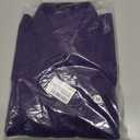 Men's Corduroy Shirt Long Sleeve Button Down Workwear Regular Fit Casual Shirt (Purple, M)