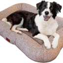 Dog Bed for Large Dogs, Dog Crate Beds Comfy Kennel Pad Anti-Slip Pet Sleeping Mat for Large Medium Size Dogs Breeds, 35" x 27", Up to 70 lbs