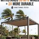 FAIR WIND 90% Sun Shade Cloth with Improved Grommets 10' x 12' Outdoor Sun Screen Fabric Cover for Patio Garden Pergola Canopy - Mocha