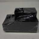 Toothbrush Holder with Anti-Slip, Detachable Bathroom Organizer Countertop for Easy Cleaning, Multifunctional Storage, Bathroom Caddy for Toothpaste, Shaver, Great for Vanity Organizer, Black Marble