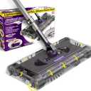 Swivel Sweeper Max - Cordless Electric Floor and Carpet Sweeper with Rotating Brush for Efficient Cleaning, Quad Brush Technology- Purple