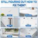 2 x White Touch Up Paint, Multi-Surface Touch Up Paint Pen for Chips and Scratches, White Paint for Walls, for Wall Enamel Furniture Appliance Porcelain Cabinet Bath (Semi-Gloss)