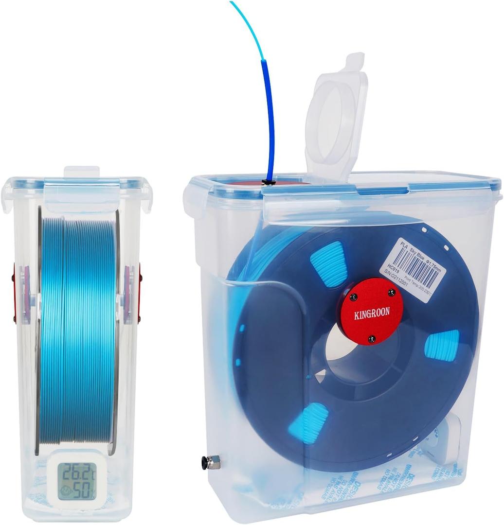 3D Printer Filament Dryer Box, Keeping Filament Dry During 3D Printing 4L Compatible with 0.5/1KG Filament and PLA PETG TPU ABS Material