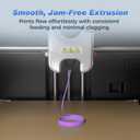 FLASHFORGE Rapid PLA Filament 1.75mm +/- 0.02mm Blue to Pink Gradient, Max 500mm/s High Speed Printing, 3D Printer Filament 1kg(2.2lbs), Changing Colors with Light