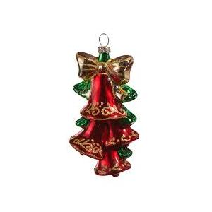RAZ Imports Red and Gold Bells Ornament, 4.5Inch, Multicolor