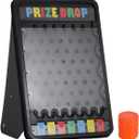 iElyiEsy 31"x21" Prize Drop Plinko Board Game Outdoor with Foldable Stand and 10 Customizable Playing Pucks 7 grids- Perfect for Carnival, Tradeshow & Party Fun & Exciting (Prize Drop), 19 in