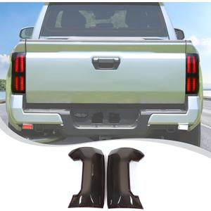 Rear Tail Light Cover Tail Lamp Shell Shade Guard Trim Frame Compatible with Toyota Tacoma 2024-2026,ABS Car Taillight Protective Shell Bezels Smoke Black Taillight Shell Accessories
