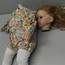 iCradle 26 Inch Big Realistic Reborn Toddler Girl Doll Handmade Silicone Soft Vinyl limbs and cloth body Baby Doll That Look Real Lifelike Newborn Baby Dolls Toy Set for Kids