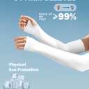 Arm Sleeves for Men Women Warmers Tattoo Cover Up Sun UV Protect UPF 50, Medium