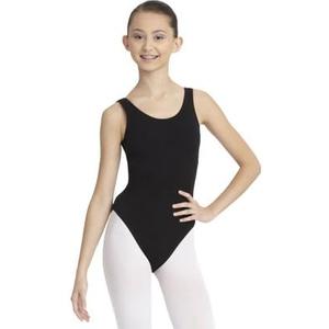 Capezio Women's Classic V-Neck Camisole Leotard, Black, Medium