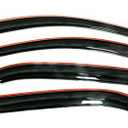 Auto Ventshade [AVS] In-Channel Ventvisor / Rain Guards | Smoke Color, 4 pc | 194827 | Fits 2014 - 2020 Nissan Rogue (Excludes Sport Model)