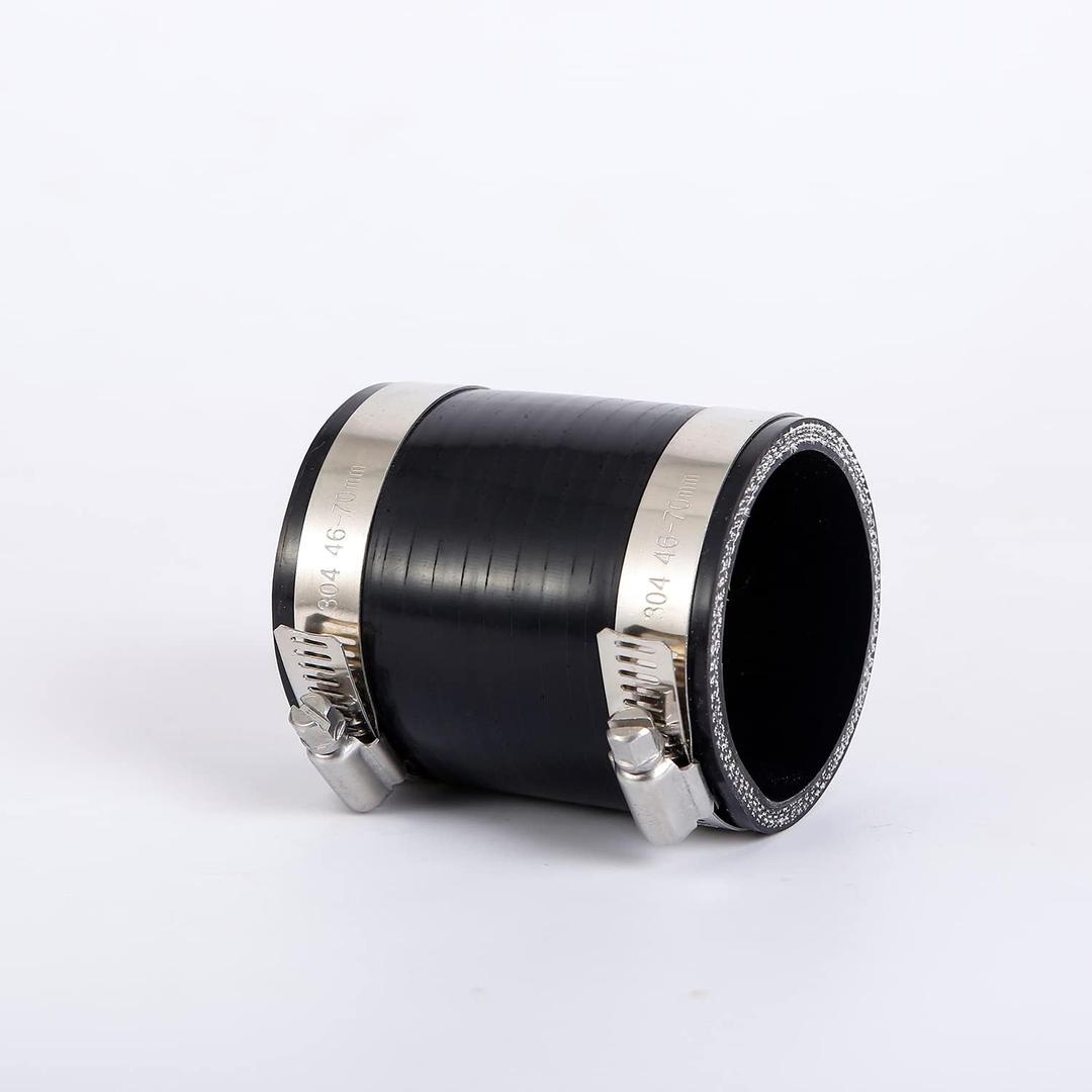 4 in ID Straight Silicone Hose Coupler with Stainless Steel Hose Clamps, 4 Silicone Coupling (102mm) High Temp 4-Ply Reinforced, 3inch Length