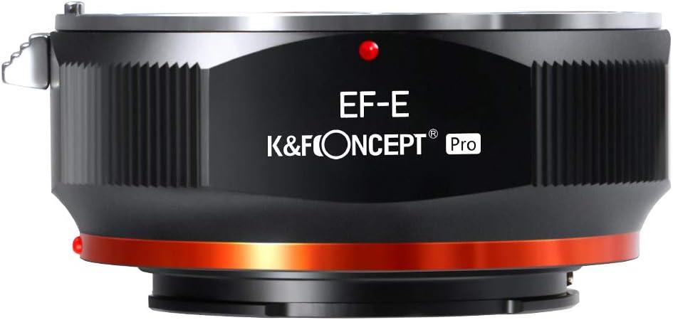 K&F Concept Lens Mount Adapter for Canon EF EF-S Lens to Sony Alpha E NEX Mount Mirrorless Cameras, Manual Focus Lens Adapter with Matting Varnish Design, Not Auto-Focus