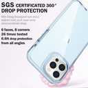 ArtsEvo Designed for iPhone 16 Pro Max Case, 6.6ft Drop Protection, Full Body Screen Camera Protective Phone Case, Light Blue