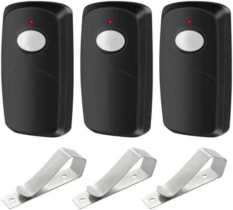 3 Replacement for Multicode Garage Gate Door Opener Remote,3089,308911,MCS308911,10 Dip Switch,Black,300mhz