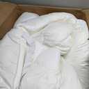 ELEMUSE 1300 GSM Overfilled Mattress Topper Queen with Baffle Box Design,Extra Thick Cooling Pillow Top Pad, 400TC Cotton Cover, Plush & Support Snow Down Alternative, White (King)