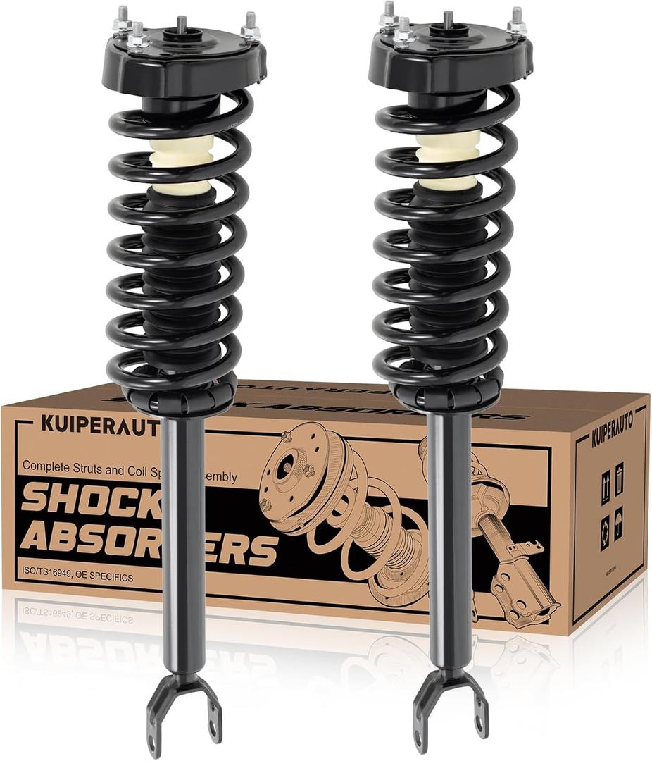 KUIPERAUTO 2PCS Front Pair of Complete Struts & Coil Springs Compatible for 2006-2009 Mercedes E350 W211 RWD, Replace 1345960