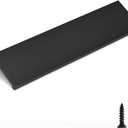 goldenwarm 5 Pack Black Finger Edge Pulls Drawer Finger Pulls Matte Black Kitchen Hardware Handles Bedroom Dresser Drawers,6-1/4in Hole Center