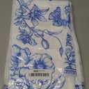 Chinoiserie Floral Kitchen Towels - Set of 4 Blue White Decor Tea Towels Flowers Bird Microfiber Hand Drying Dish Towels Decorative for Home Farmhouse Cooking Baking Cleaning Wipes