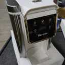 Single Serve Coffee Maker for K-Cup Pod and Grounds, Hot and Iced Coffee Maker, Strong Button Feature, 6 to 14oz Brew Sizes, 50oz Removable Reservoir, Fit 6.5" Mugs, Stainless Steel, White (11.2 Inch)