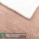 Heated Blanket King Size - 100"x90" Cozy Soft Jacquard Heating Blanket with 4 Heat Levels & 10 Hours Auto-Off, Jacquard Fleece, Overheating Protection, Warm Gifts, Brown