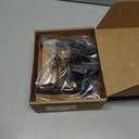 Estmoon Door Lock Matte Black Door Knob with Lock, Heavy Duty Keyed Front Door Handle Exterior Lockset, Entrance Exterior Door Knob for Bedroom, Bathroom, Front Door, Office, 1 Pack