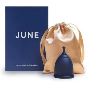 June Menstrual Cup (Firm, Large, 1 Pack)  Reusable Soft Silicone Period Cup for Comfortable, Leak-Proof Protection  Eco-Friendly Alternative to Pads and Tampons