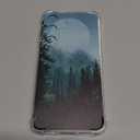 Woods Forest Landscape Phone Case Compatible with Samsung Galaxy S25,Mist Forest Mountain Sunrise Sunset Pattern,Soft TPU Shockproof Case for Galaxy S25