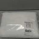 NICETOWN White Linen Sheer Curtains and Drapes 84 inches Long, Rod Pocket & Back Tab semitransparent with Light Through Vertical Window Treatments for Sliding Glass Door & Living Room, 52"W, Set of 2