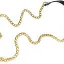 VanEnjoy 18MM Replacement Chain & Genuine Leather Shoulder Crossbody Straps for Handbags Purse Bags (Black) (0.70" x47"(WxL))