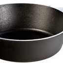 Lodge 3 Quart Pre-Seasoned Cast Iron Deep Skillet - Signature Teardrop Handle & Assist Handle - Use in the Oven, on the Stove or Grill, or Over a Campfire - Use to Sear, Saut, Bake, Broil, Braise, Fry, or Grill - Black