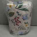 GarveeHome Floral Rug 5x7 Vintage Washable Non-Slip Living Room Carpet Soft Low Pile Thin Bedroom Floor Mat Indoor for Dining Room Playroom Nursery Farmhouse (Beige)