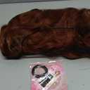 Clip in Hair Extensions for Women, 20 Inch Wavy Copper Hair Extensions Clip Ins, 8PCS Synthetic Soft Lace Weft Hairpieces for Women