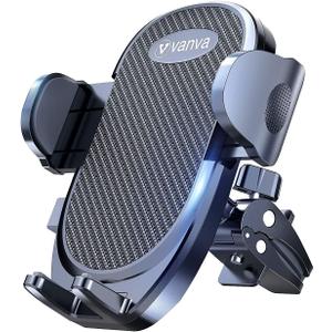 vanva Universal Air Vent Car Mount, [ Big Phones & Thick Case Friendly ] Cell Phone Holder for Car Hands Free Clamp Cradle Vehicle fit for All Apple Smartphone