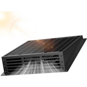 25W Solar Fan for Chicken Coop, 430CFM Solar Exhaust Fan with IP67 Waterproof Solar Panel-No Wiring Required, Easy Install Greenhouse Fan for Shed, Attic,Barn, Dog House