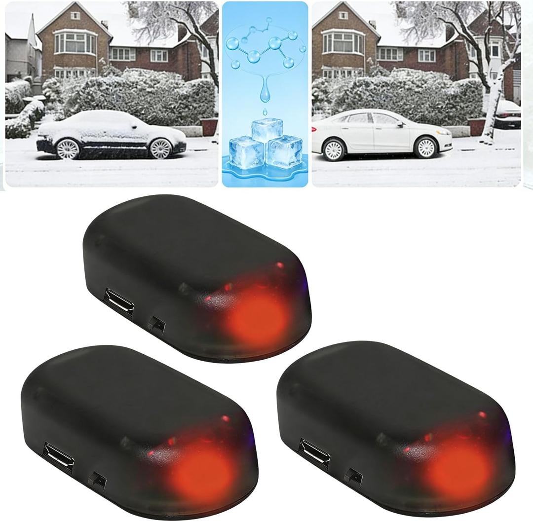 3PCS Antifreeze Electromagnetic Car Snow Removal Device, Antifreeze Snow Removal Instrument, Defroster for Car Windshield Antifreeze Device