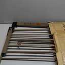 Cumbor 29.7-54.2" Wide Baby Gate for Stairs, Mom's Choice Awards Winner-Self Closing Dog Gate Indoor for Doorways, No Drilling Pressure Mounted Pet Gates for Kids, Easy Walk Through Safety Gate, Brown