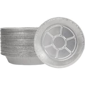 9" Pie Pans (30pack) - Disposable Aluminum Foil Pie Tins,Heavy-duty, Baking Tin Plates, Standard Size