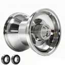 5inch Aluminum Front Wheel Rim Replacement for Go Karts UTV Karting Dirt Bike ATV Quad Bike with 10X4.50-5 Tire (Bearing Model)